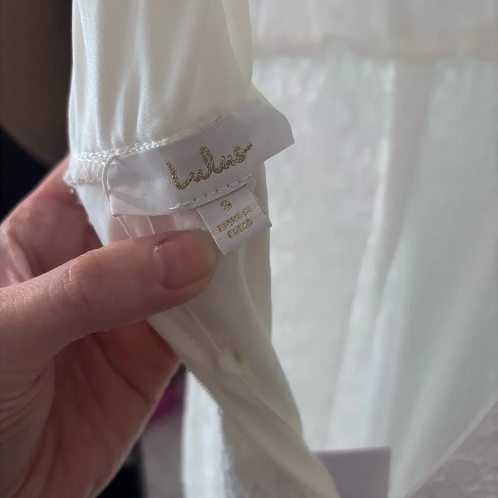 NWT Lulus lace wedding dress - Picture 7 of 7